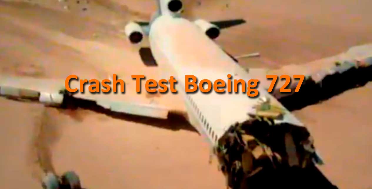 Crash test Boeing 727